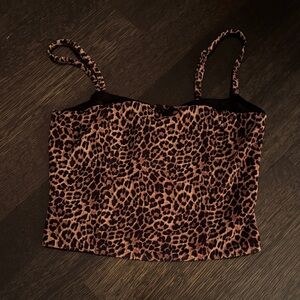 Edikted leapord print tank top